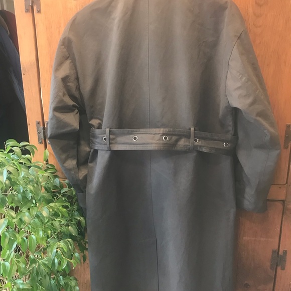 Badgley Mischka  Long Grey Trench Coat - Size Small - Picture 6 of 7